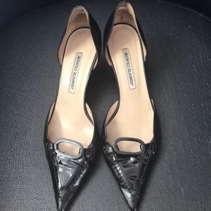 Manila Blahnik kitten heal shoes